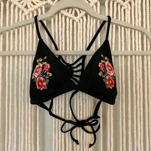 Floral Boho Bikini Top
